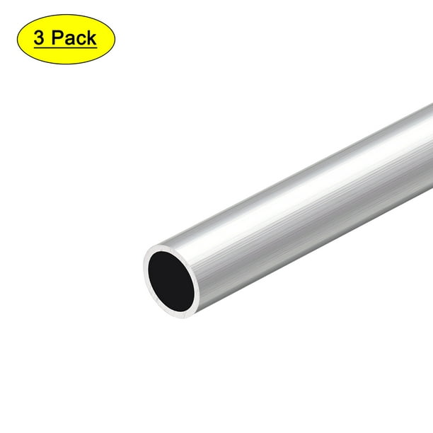 Round Aluminum Tube 6063 300 mm Length 15 mm OD 12 mm Internal Diameter Seamless Straight Aluminum Tube 2 Pieces 